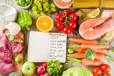 Flexitarian diyet arka plan