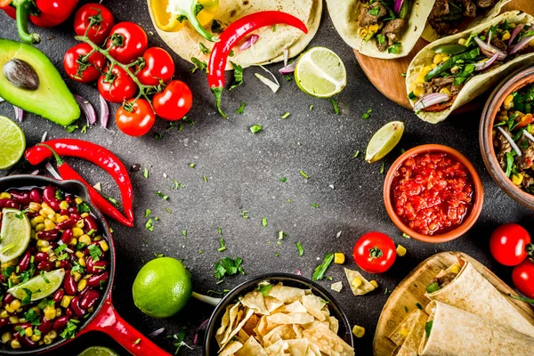 Conceito de comida mexicana. Cinco de Mayo comida . — Fotografia de Stock