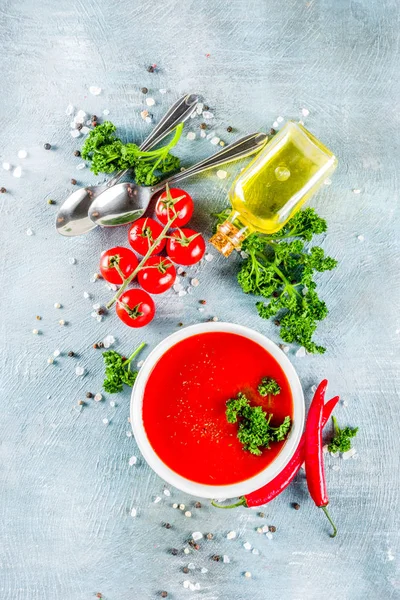 Soupe à la crème de tomate maison — Photo