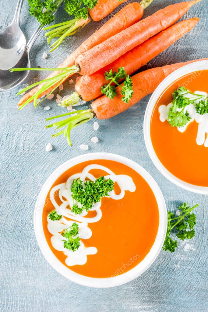 Spring carrot soup