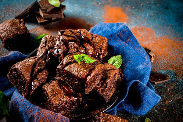 Bolinhos de chocolate caseiros — Fotografia de Stock