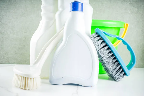 Cleaning supplies concept — Stock Photo, Image