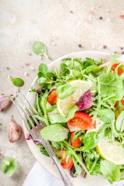 Bahar karışımı salata sebze ile