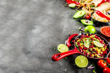 Meksika yemeği kavramı. Cinco de Mayo gıda.