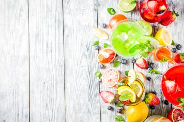 Seçim yaz meyve ve meyve kokteyl