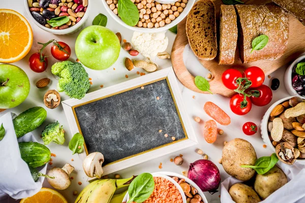 Buon cibo ricco di fibre di carboidrati — Foto Stock