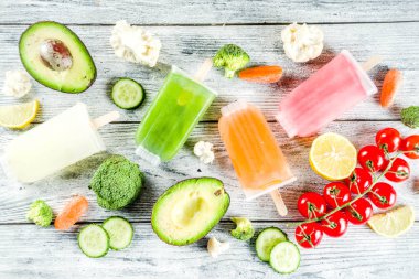 Trendy sebze dondurma popsicles