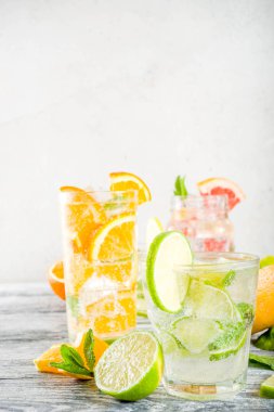 Narenciye limonata veya Mojito dört tür 