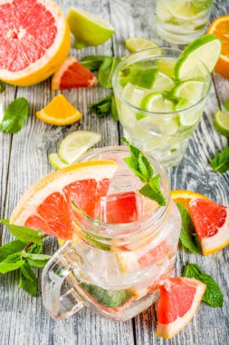 Narenciye limonata veya Mojito dört tür 