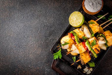 Izgara Paneer Tikka peynir kebap