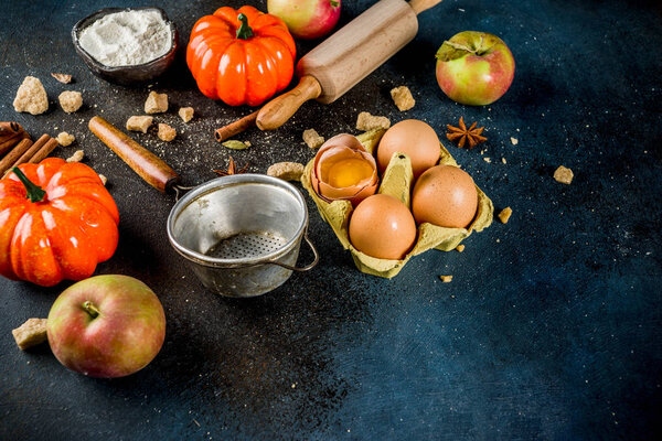 Sweet fall baking background