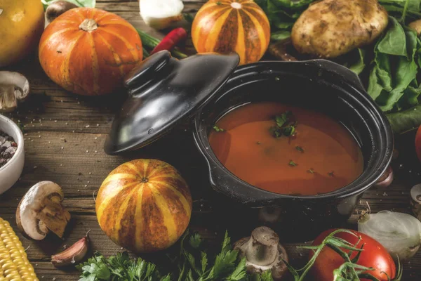 秋の季節のスープコンセプト — ストック写真
