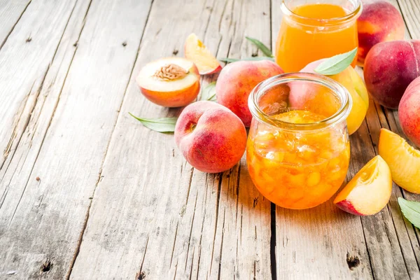 Homemade peach jam