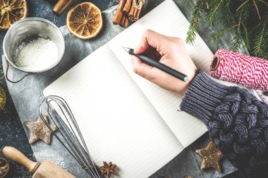 Christmas Tarifleri için boş kitabı