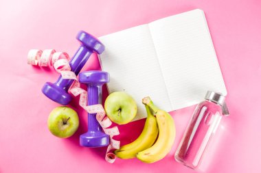 Fitness ve sağlıklı gıda konsepti