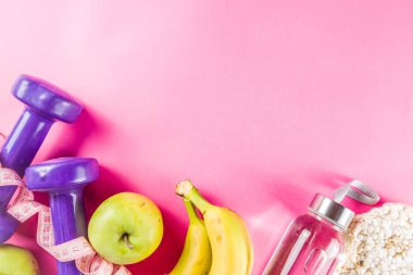 Fitness ve sağlıklı gıda konsepti