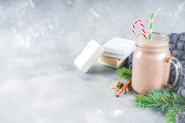 Kış sıcak çikolata kupa