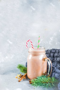 Kış sıcak çikolata kupa