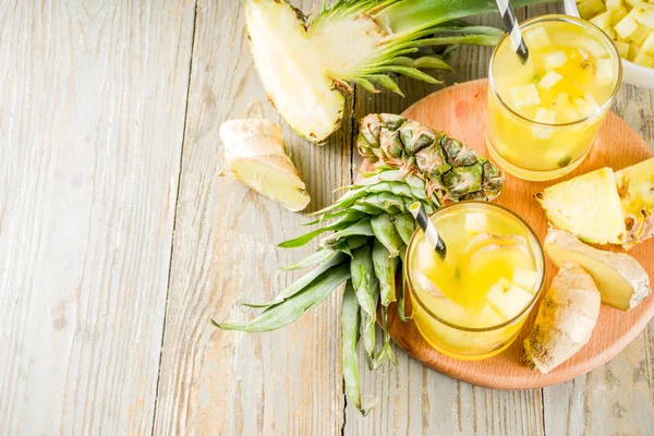 Ginger and pineapple tea