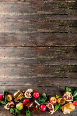 Rosh Hashanah kutlama arka plan