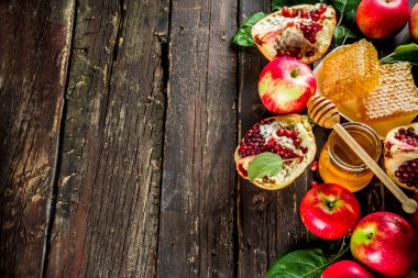 Rosh Hashanah kutlama arka plan