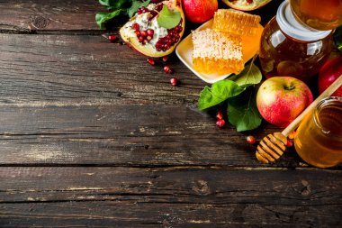 Rosh Hashanah kutlama arka plan