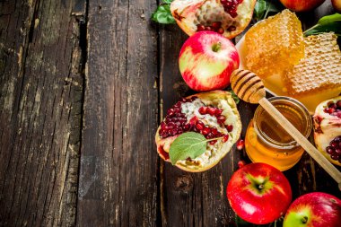 Rosh Hashanah kutlama arka plan