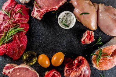 Etobur protein diyet arka plan