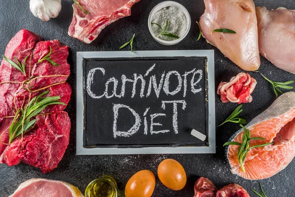 Carnivore protein diet background