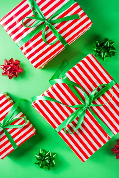 Scatole regalo di Natale semplice sfondo modello — Foto Stock