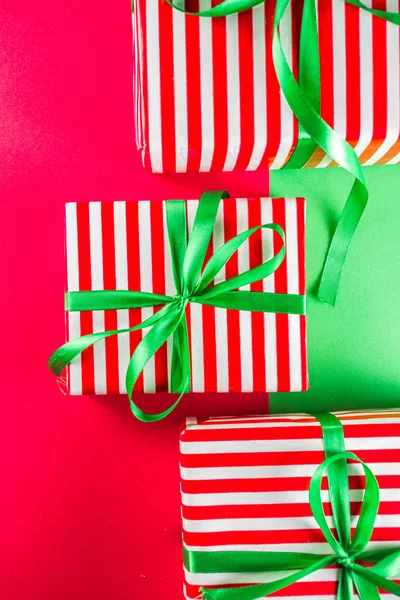 Scatole regalo di Natale semplice sfondo modello — Foto Stock