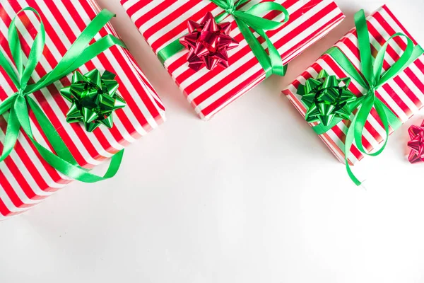 Julklapp lådor enkel mönster bakgrund — Stockfoto