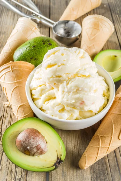 Vegan avocado ice cream
