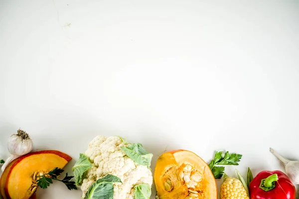 Verduras de outono, ingredientes de cozinha — Fotografia de Stock
