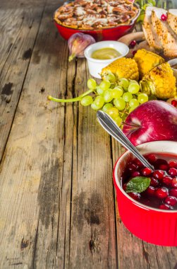 Şükran günü yemeği kavramı