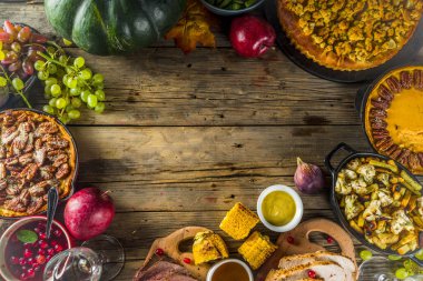 Şükran günü yemeği kavramı