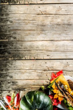 Sonbahar çatal bıçak arka plan