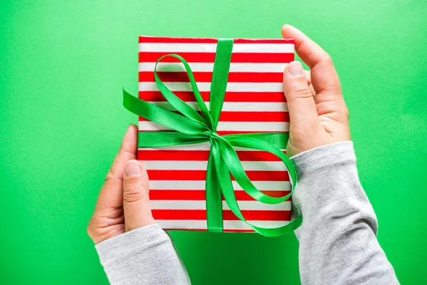 Scatole regalo di Natale semplice sfondo modello — Foto Stock