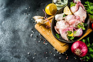 Bıldırcın pişirme arka planı