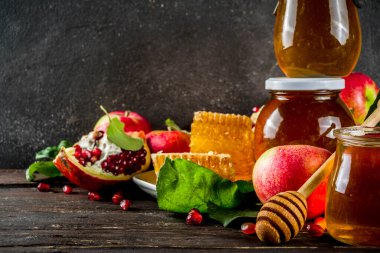 Rosh Hashanah kutlama arka plan