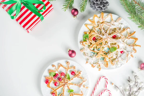 Set frittelle per colazione di Natale — Foto Stock