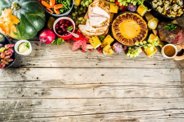 Şükran günü yemeği kavramı