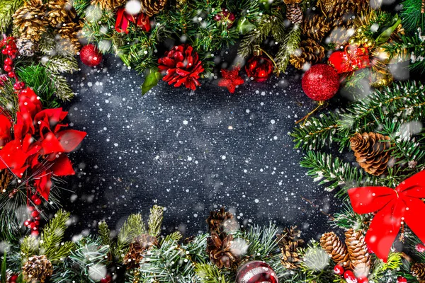 Weihnachtsgrußkarte Hintergrund Milchflasche Mit Schokoladenkeksen Für Den Weihnachtsmann Ionen Festliche — Stockfoto