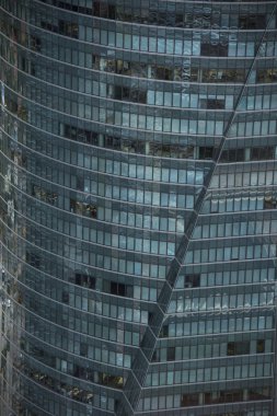 Modern sanayi - bir şehrin finans bölgesine gökdelen ayrıntıları