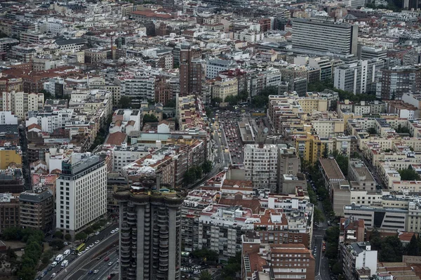 Gród Panoramę Madrytu — Zdjęcie stockowe