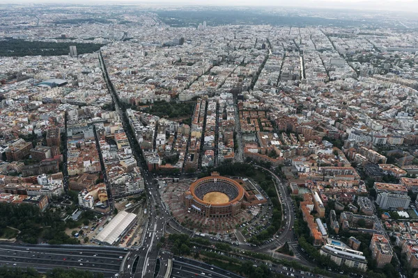 Vista Panorámica Del Paisaje Urbano Madrid Torero Las Vantas — Foto de Stock