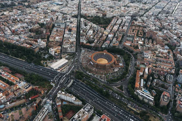 Vista Panorámica Del Paisaje Urbano Madrid Torero Las Vantas Imagen De Stock