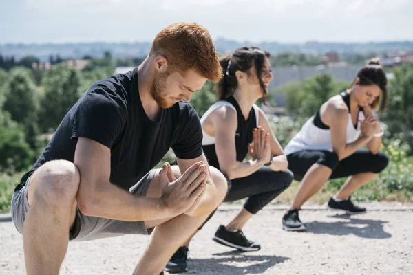 Amigos Durante Treino Livre — Fotografia de Stock