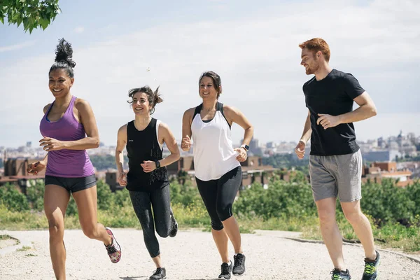 Amigos Durante Treino Livre — Fotografia de Stock