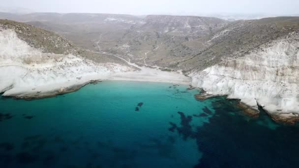 Vista Aérea Una Playa Capturada Por Dron — Vídeo de stock